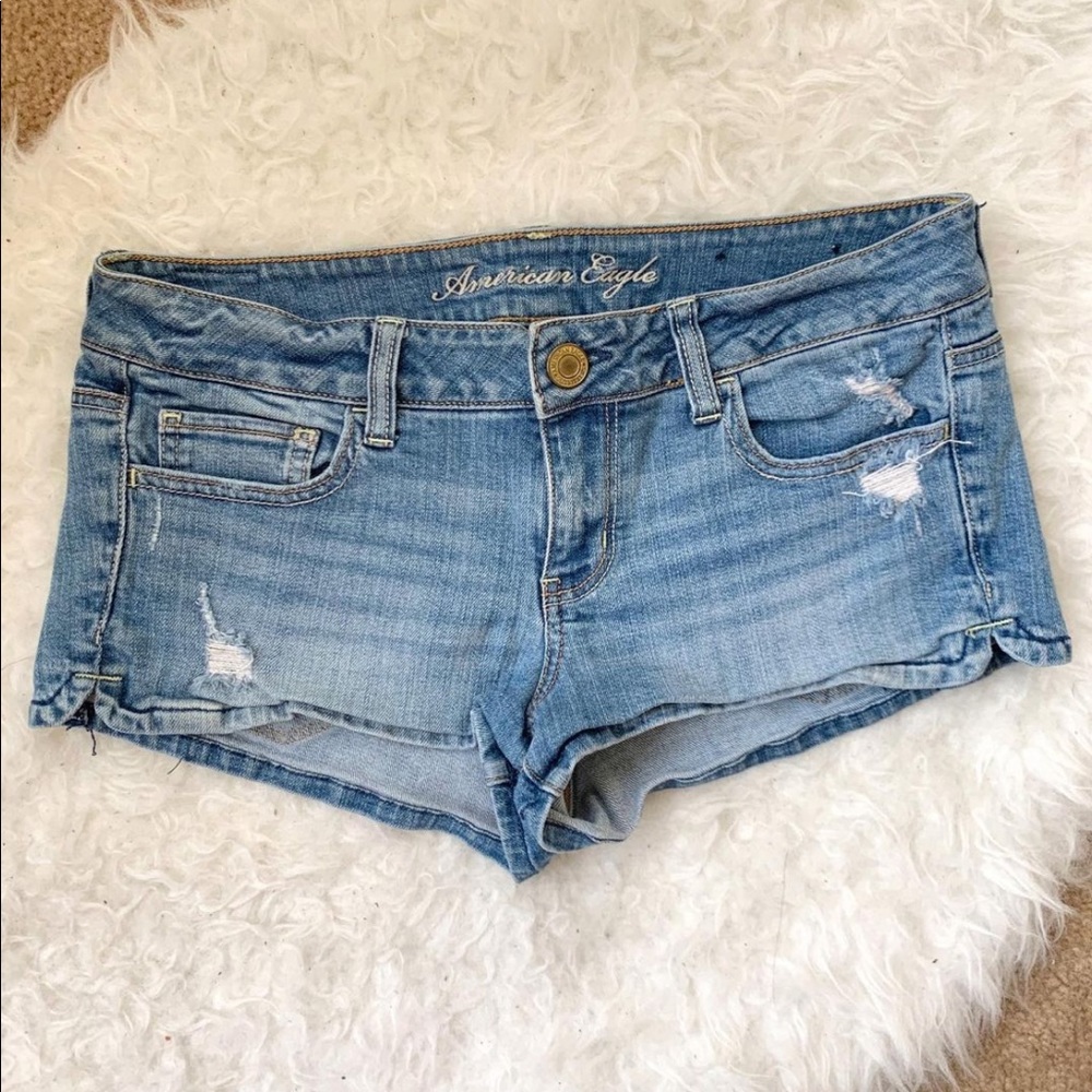 American Eagle Distressed Denim Shorts